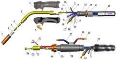 MIG/MAG IK-601 Su Soğutmalı Torç